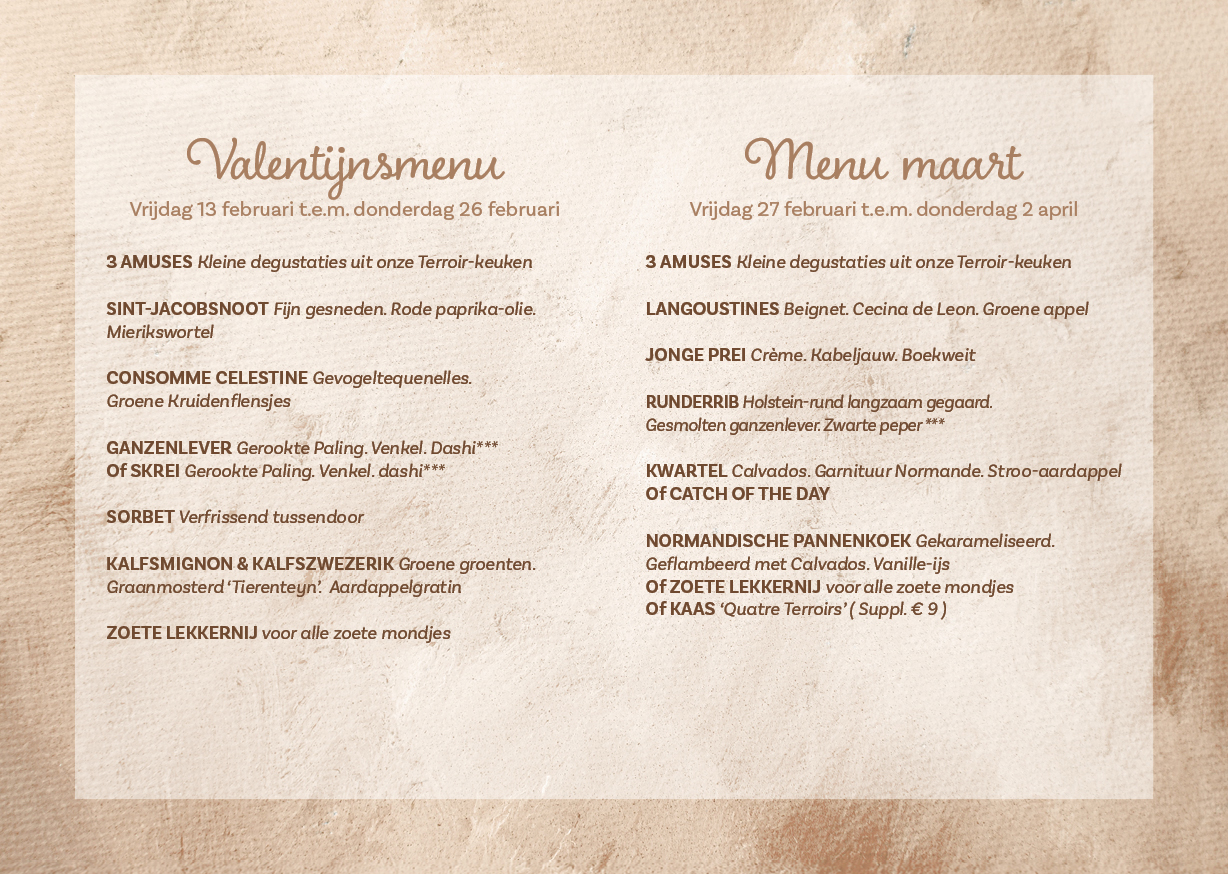 Valentijnsmenu